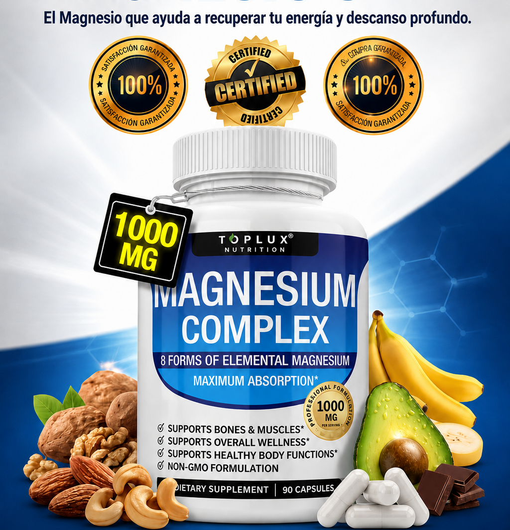 ¡MEGA OFERTA - 50%OFF! Magnesium Complex 8 en 1: Compra 1 y llévate 2